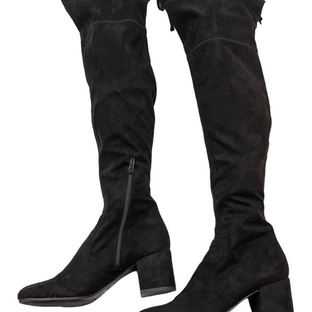 UNISA Dedrii Over the Knee Boots Black vegan suede size 8.5M